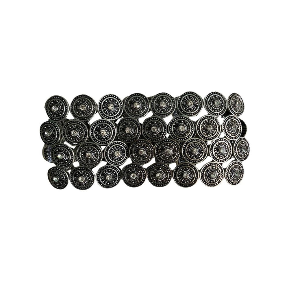Bohemian Silver Stretch Band Bracelet